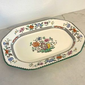 Creamy Natural Curated Collection #1: Copeland Spode Late Chinese Rose Platter